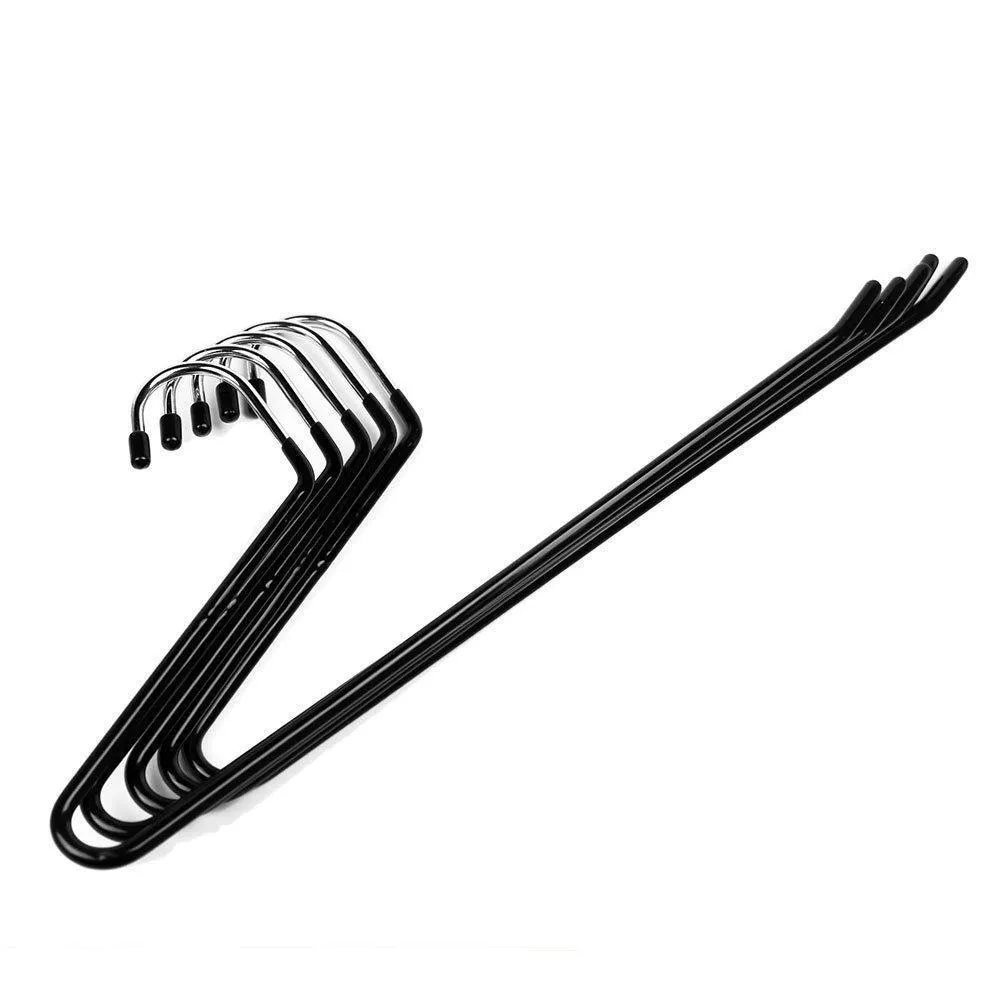 Ecolife Sunshine Stainless Steel Open Ended Pants Easy Slide Wardrobe Clothes Trouser Hanger (Set of 12)