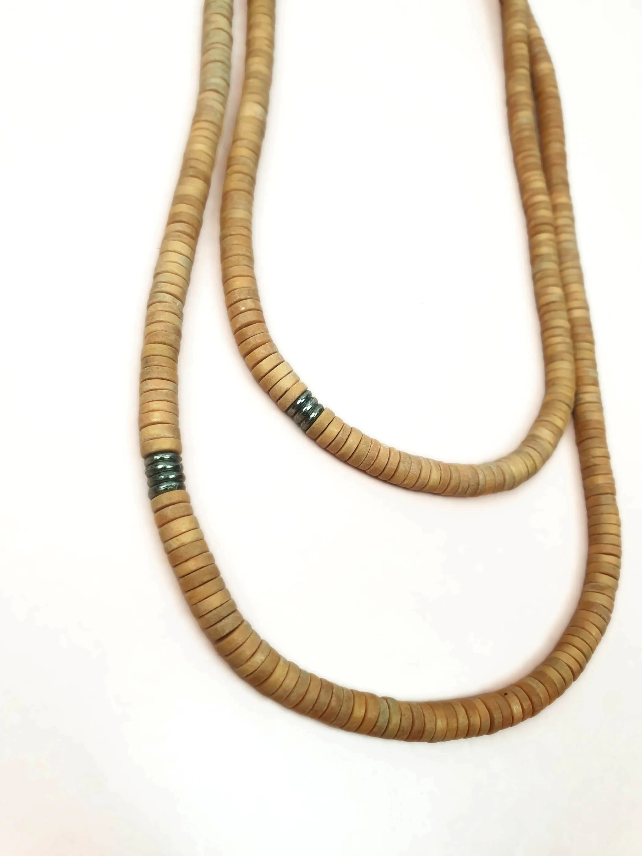Elk brown necklace large