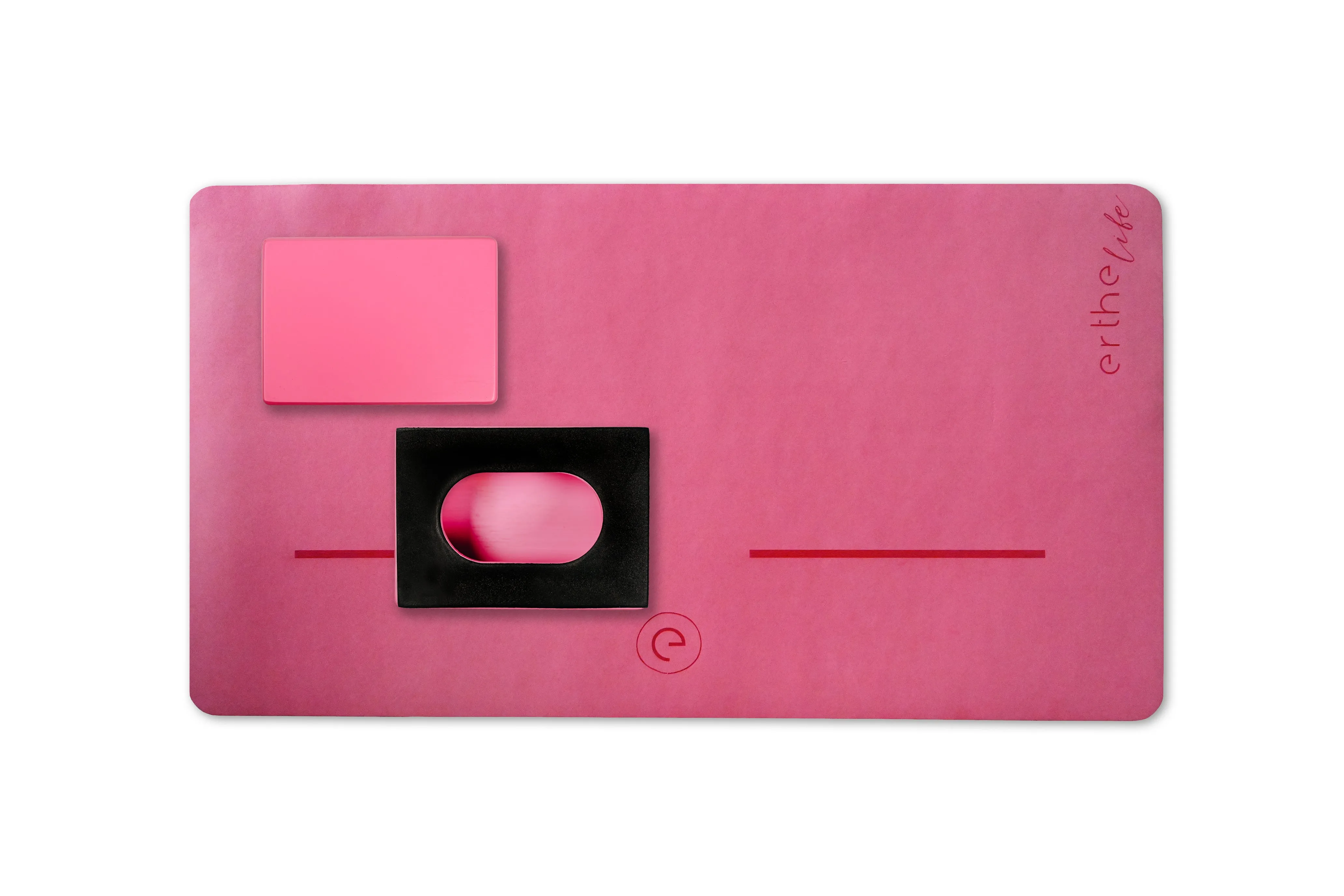 Erthe Life Handstand Training Blocks & Mat Starter Kit (Fresh Pink Bundle)
