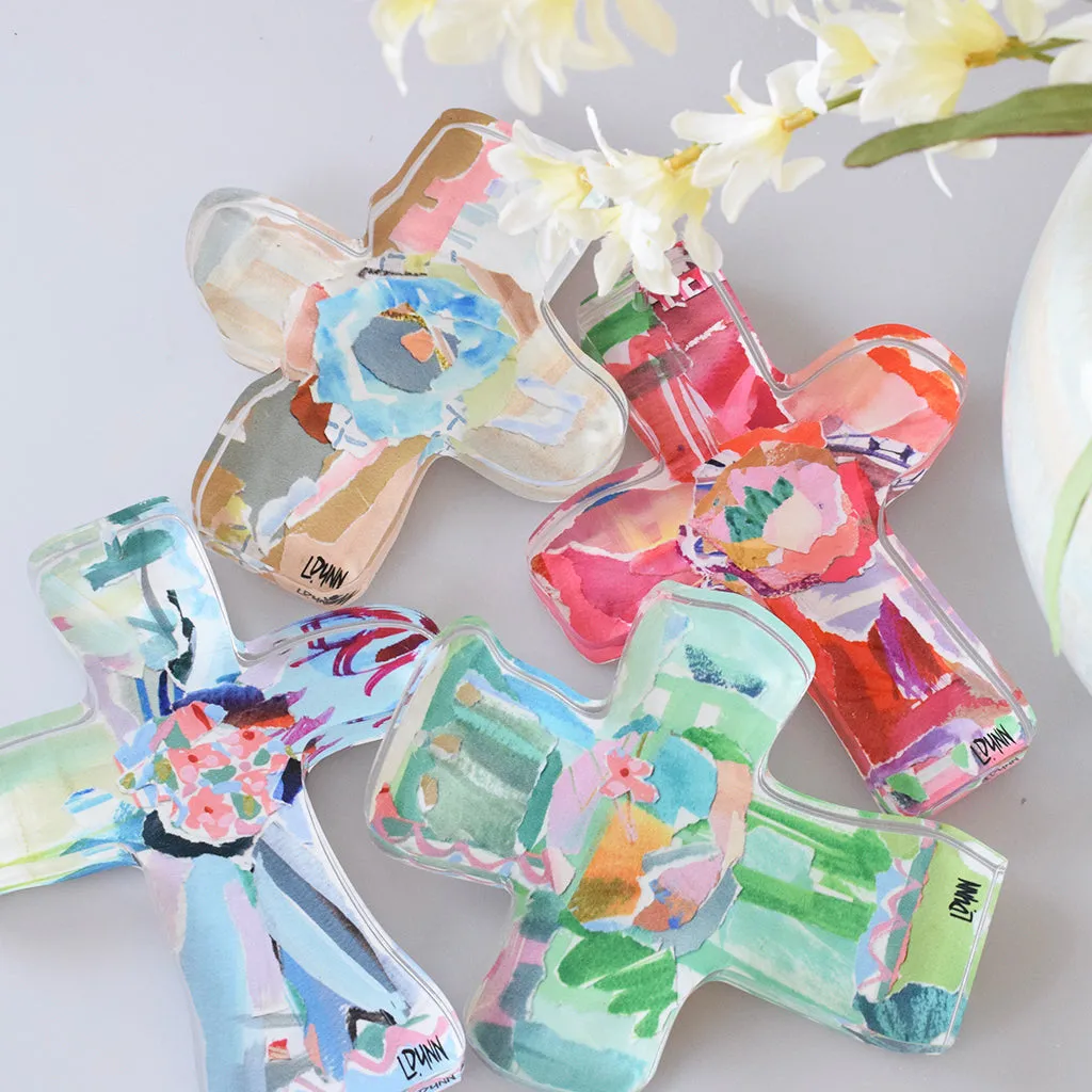 Everlasting Love Acrylic Cross Neutral