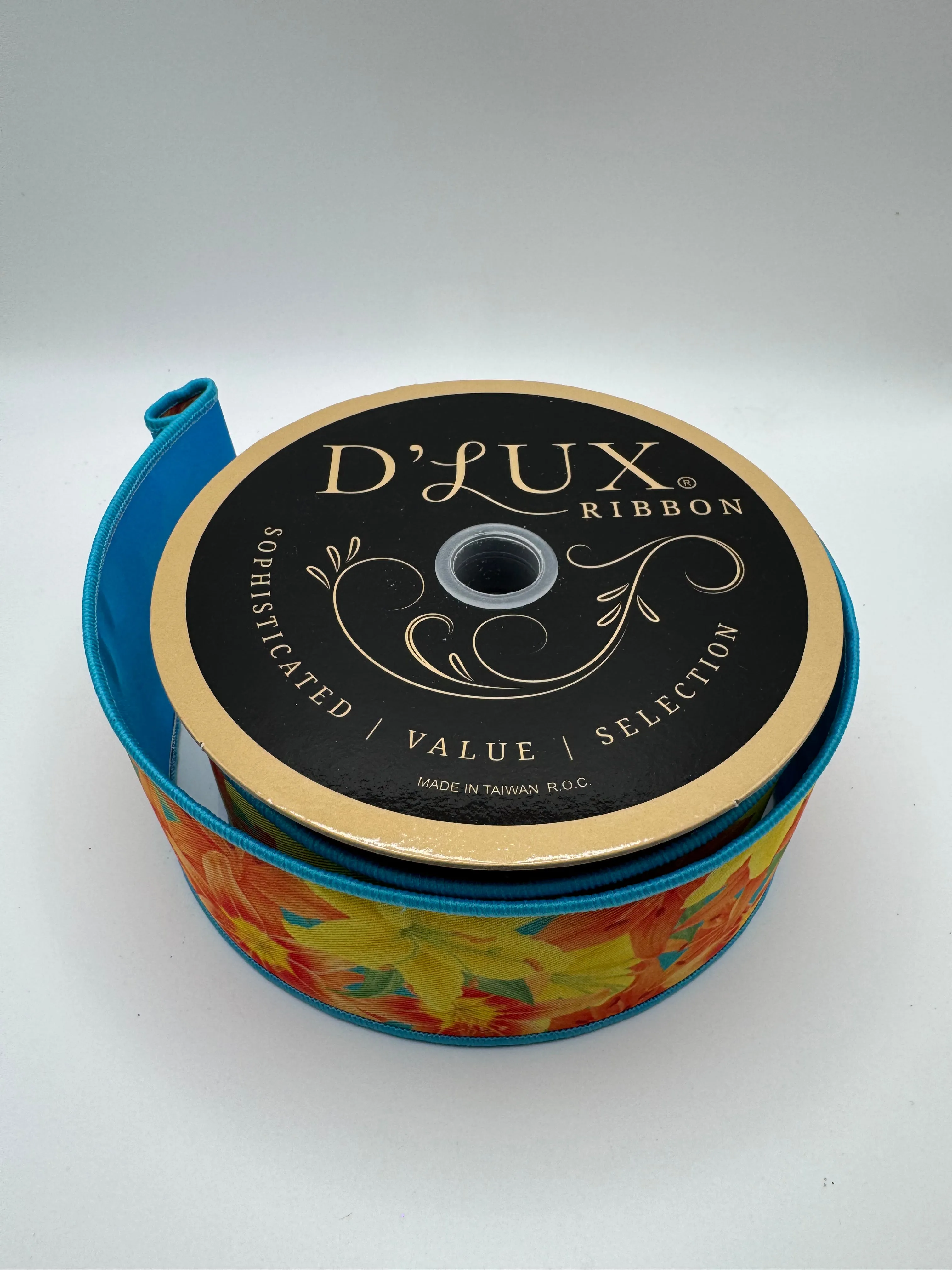 ***Exclusive*** D'Lux 2.5" Lilies/Fused: Orange, Yellow, Green (10 Yards) LX107220