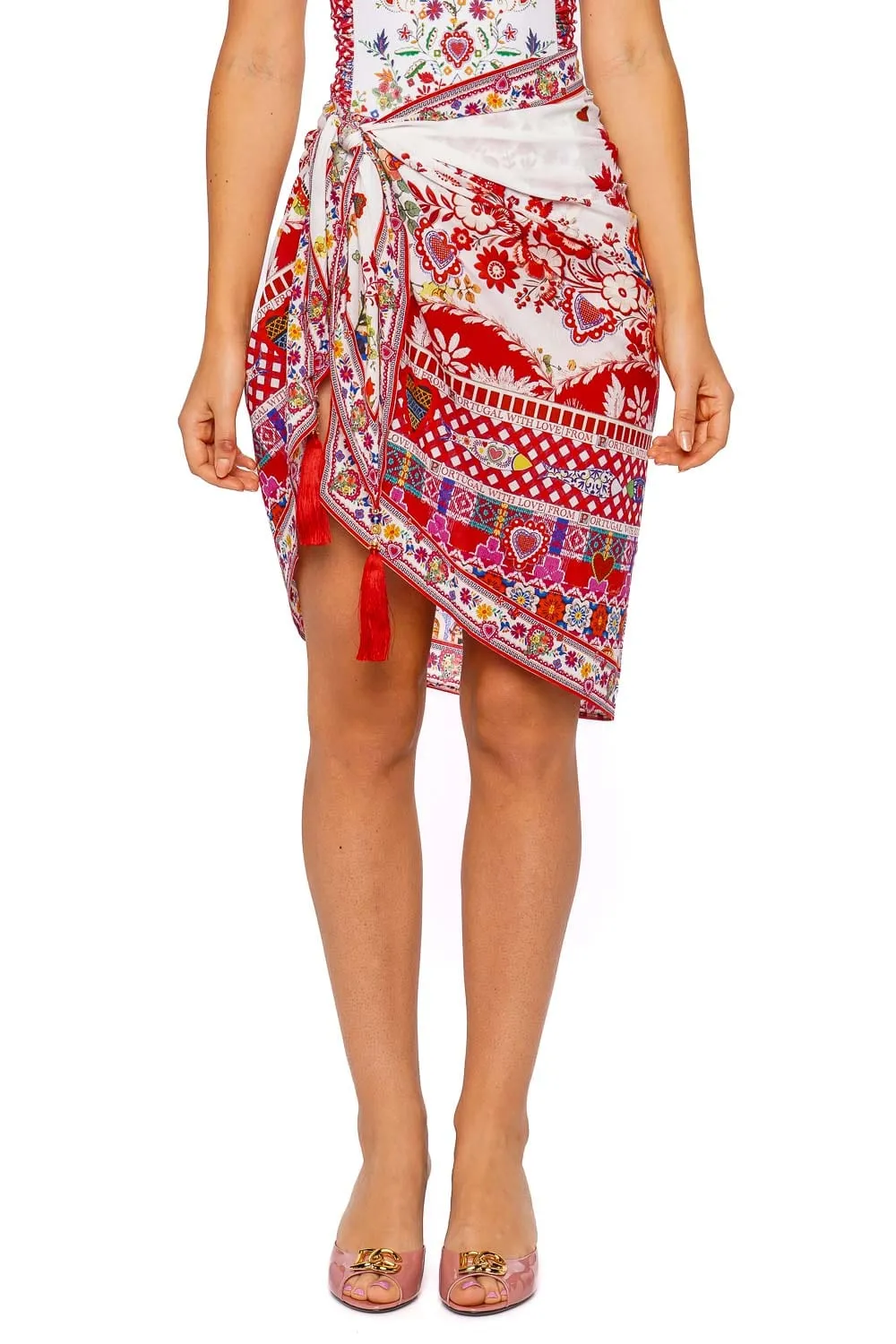 Faith Luck & Justice Tassel Sarong