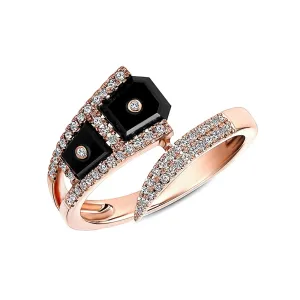 Farah Onyx and Diamond Ring