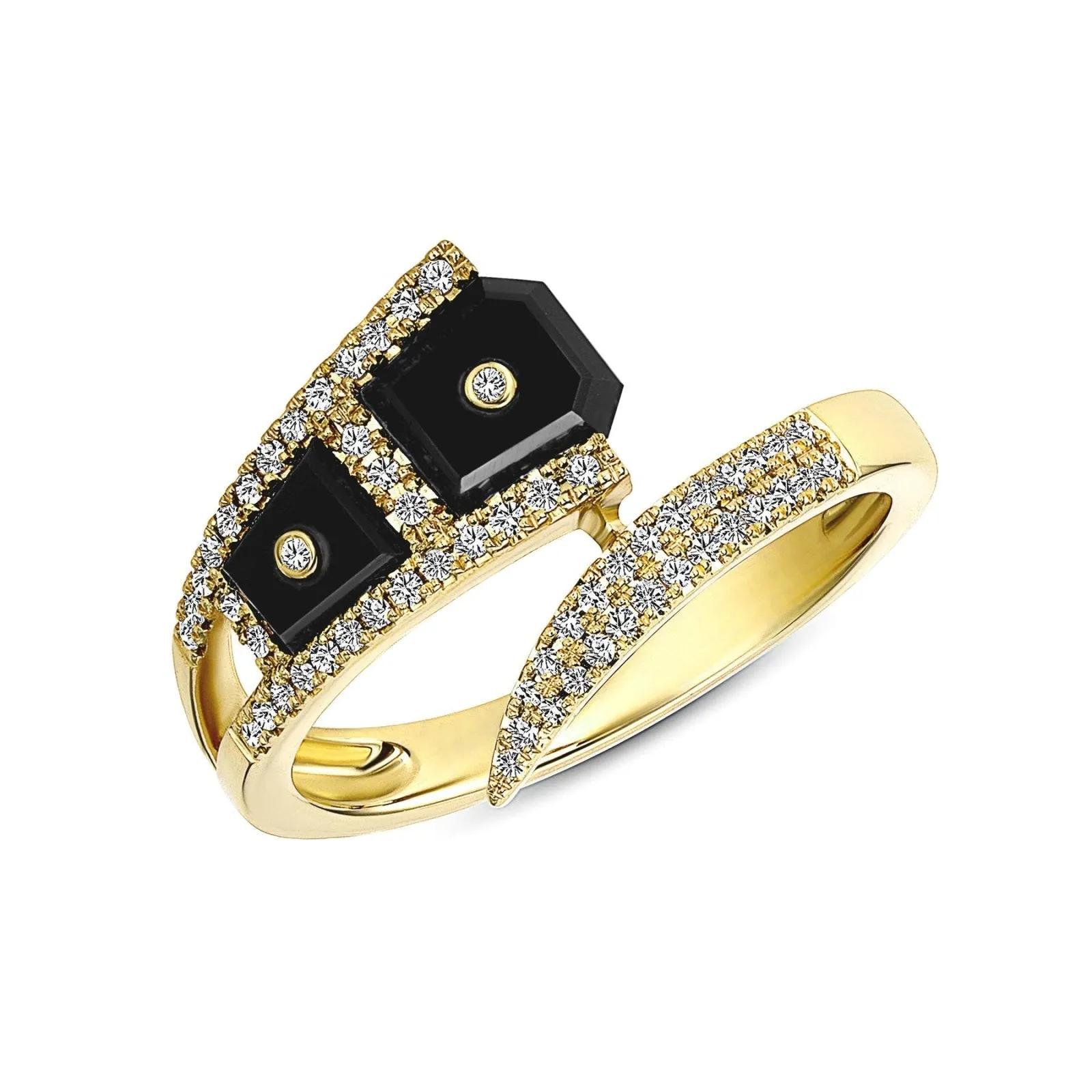 Farah Onyx and Diamond Ring