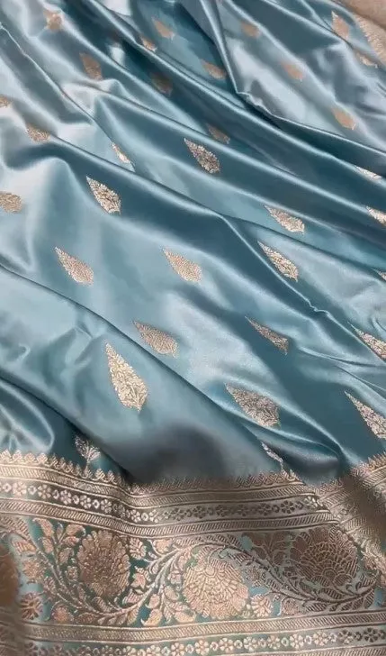 Fashion Vibes Presents Beautiful Golden Border Pure Mashru Silk Saree