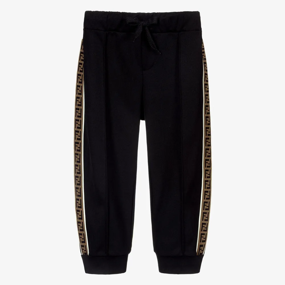 Fendi Black FF Logo Joggers