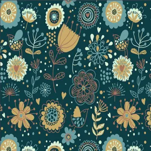 Floral Decoupage Printed Pattern Vinyl