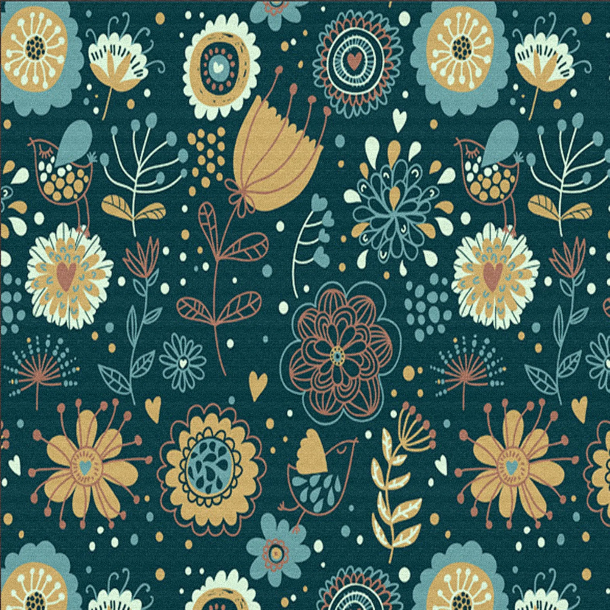 Floral Decoupage Printed Pattern Vinyl