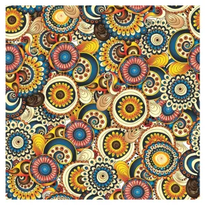 Floral Decoupage Textures Adhesive Vinyl Sheet