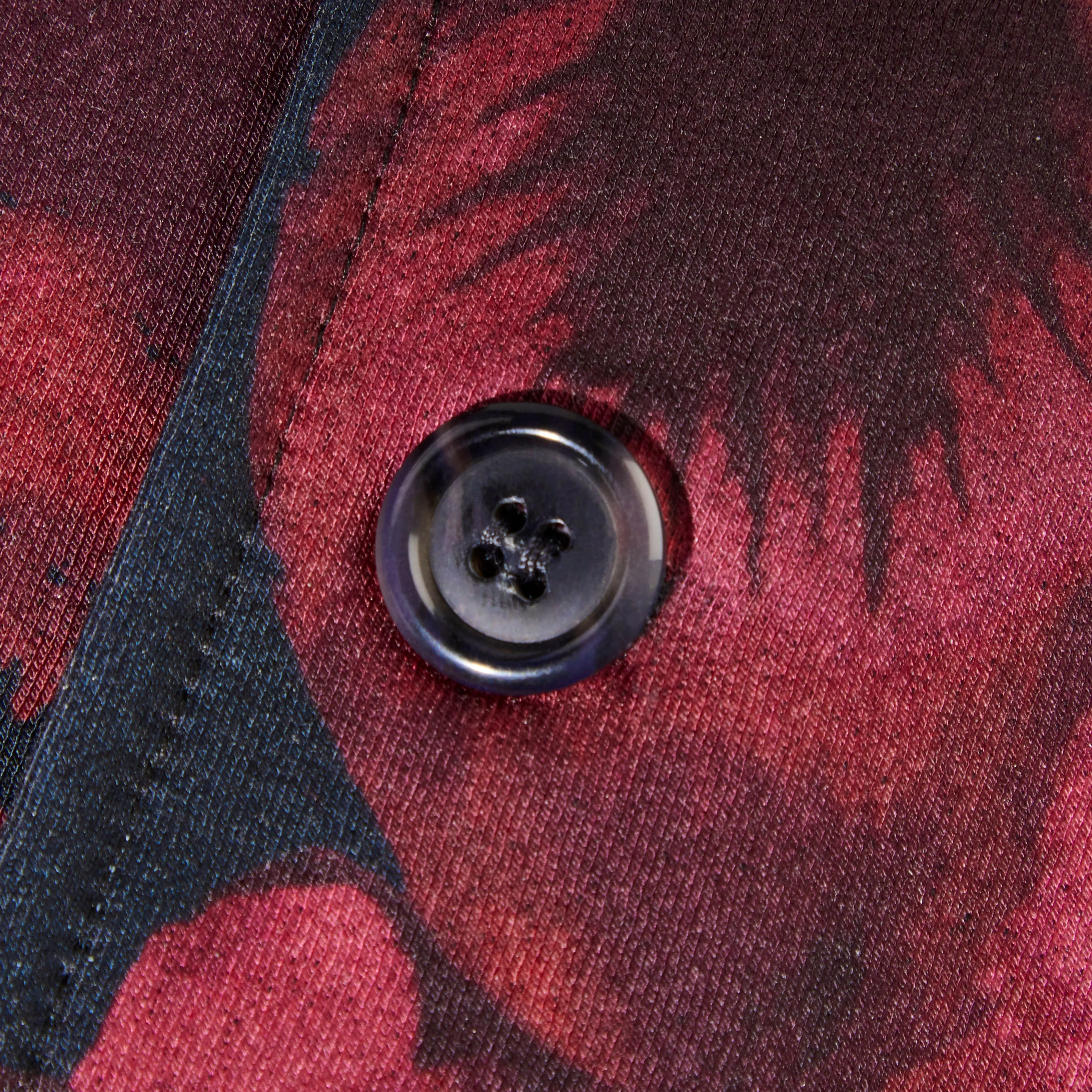 Floral Printed Two Button Blazer