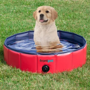 Folding Dog Pool with Drain Plug