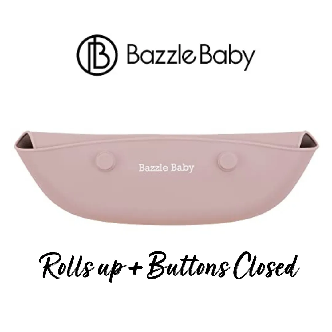Foodie® Bib Silicone Bib With Food Catcher Pocket 2-Pack: Mauve   Cement