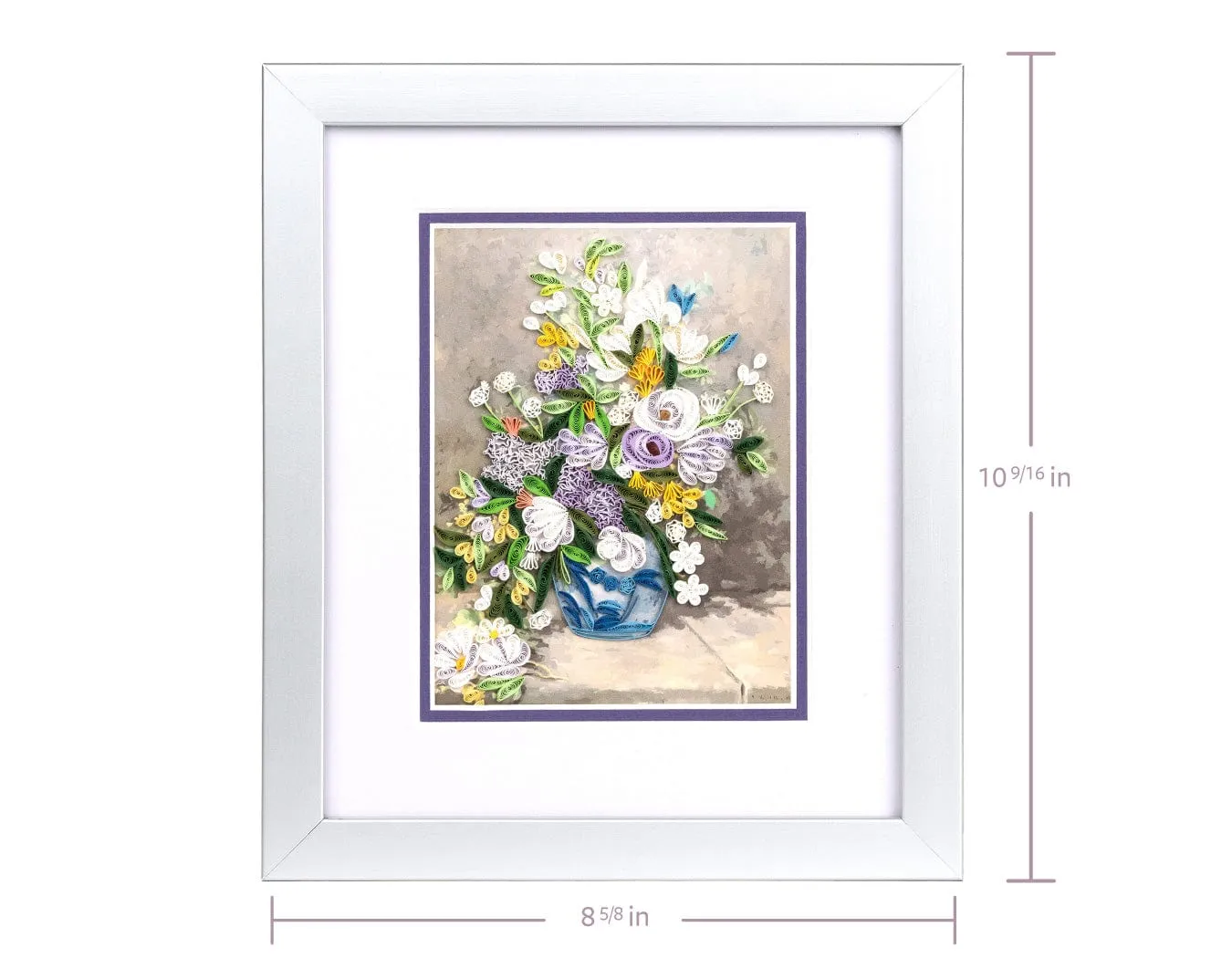 Framed Artist Series - Quilled Spring Bouquet, Renoir
