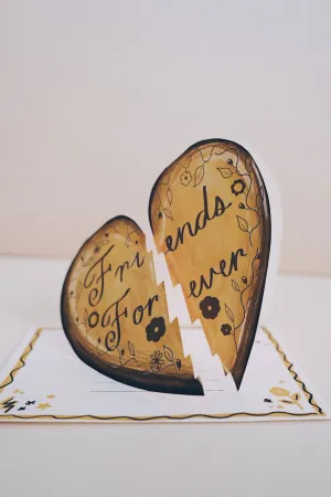 Friends Forever Heart Die Cut Card