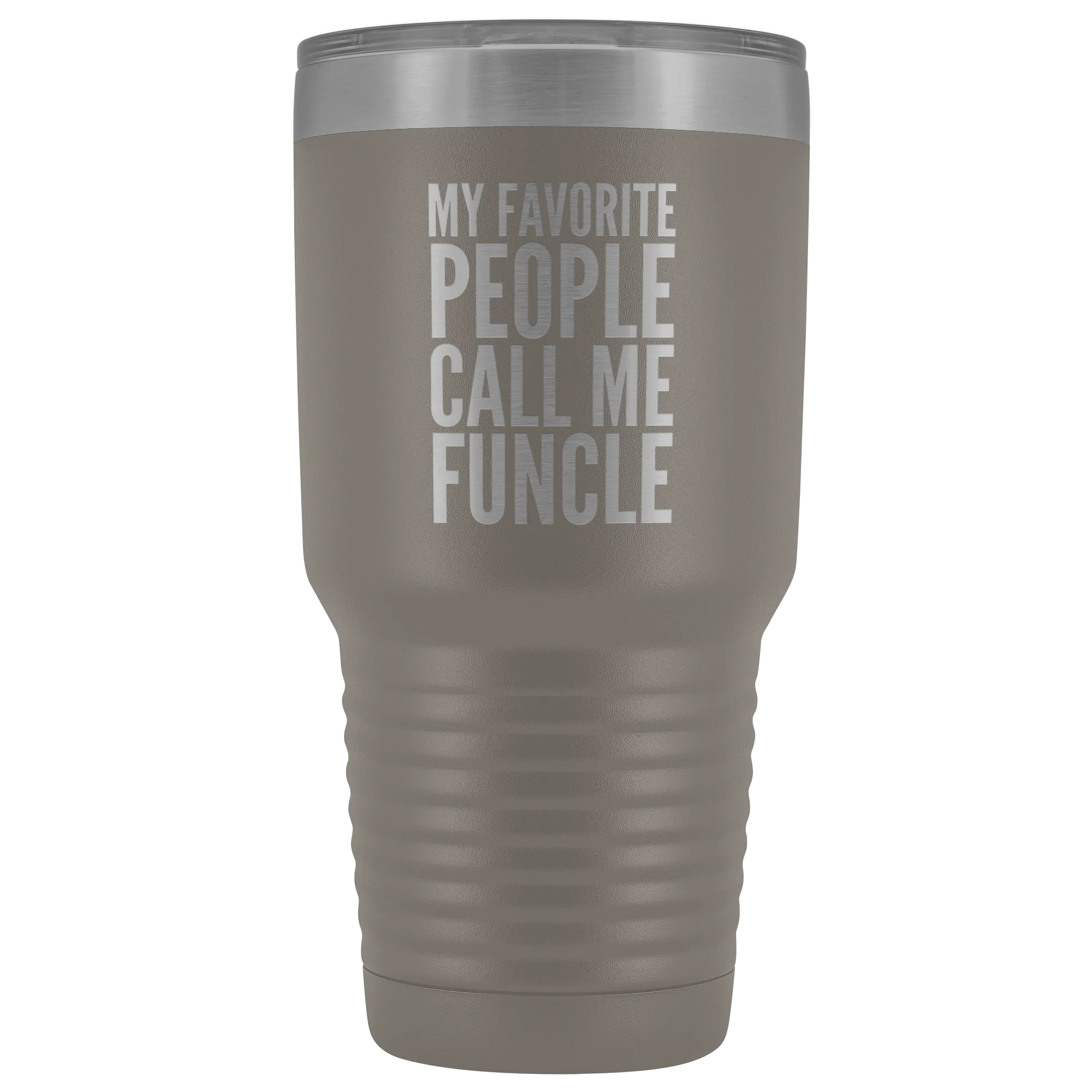 Funcle Gifts for Uncle My Favorite People Call Me Funcle Tumbler Metal Mug Double Wall Insulated Hot Cold Travel Cup 30oz BPA Free