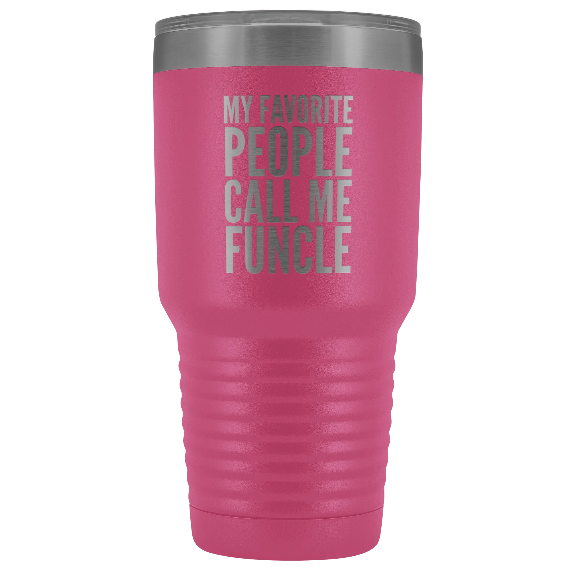 Funcle Gifts for Uncle My Favorite People Call Me Funcle Tumbler Metal Mug Double Wall Insulated Hot Cold Travel Cup 30oz BPA Free