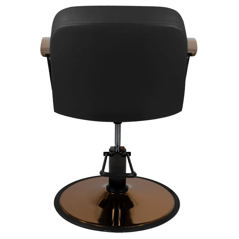 Gabbiano styling armchair, copper, black Bologna