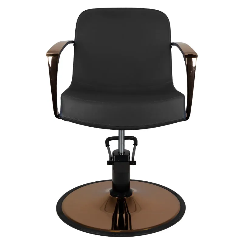 Gabbiano styling armchair, copper, black Bologna