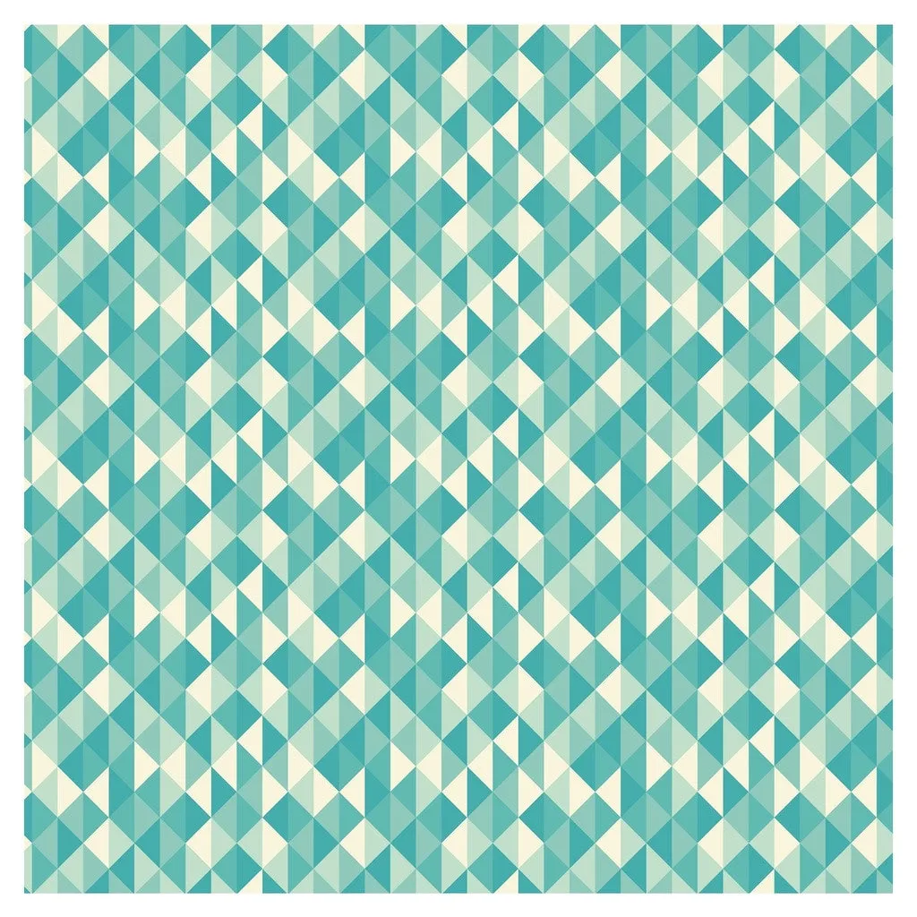 Geometric Buttercup and Ocean Adhesive Vinyl Sheet
