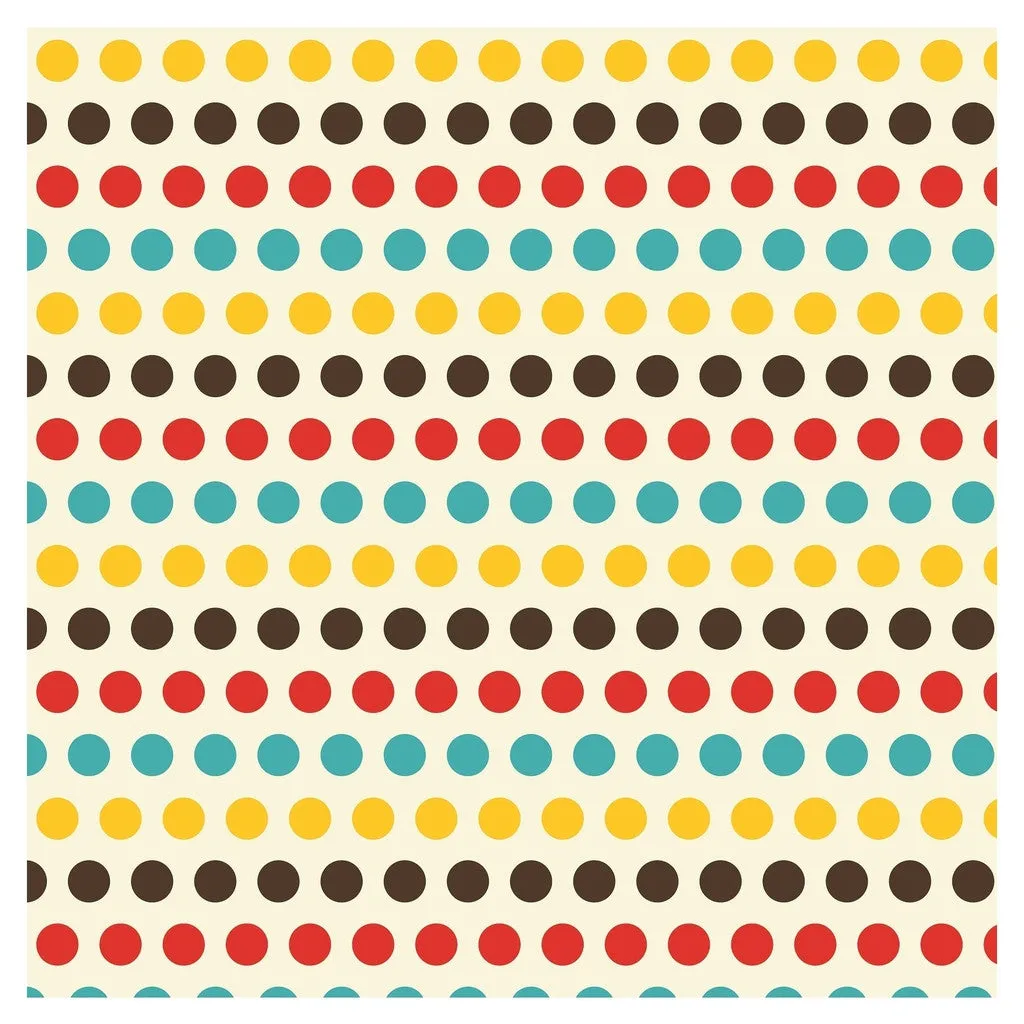 Geometric Buttercup and Ocean Adhesive Vinyl Sheet