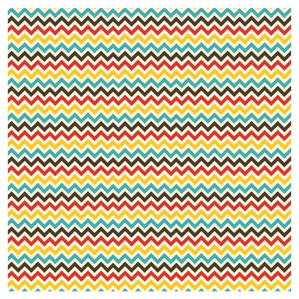 Geometric Buttercup and Ocean Adhesive Vinyl Sheet