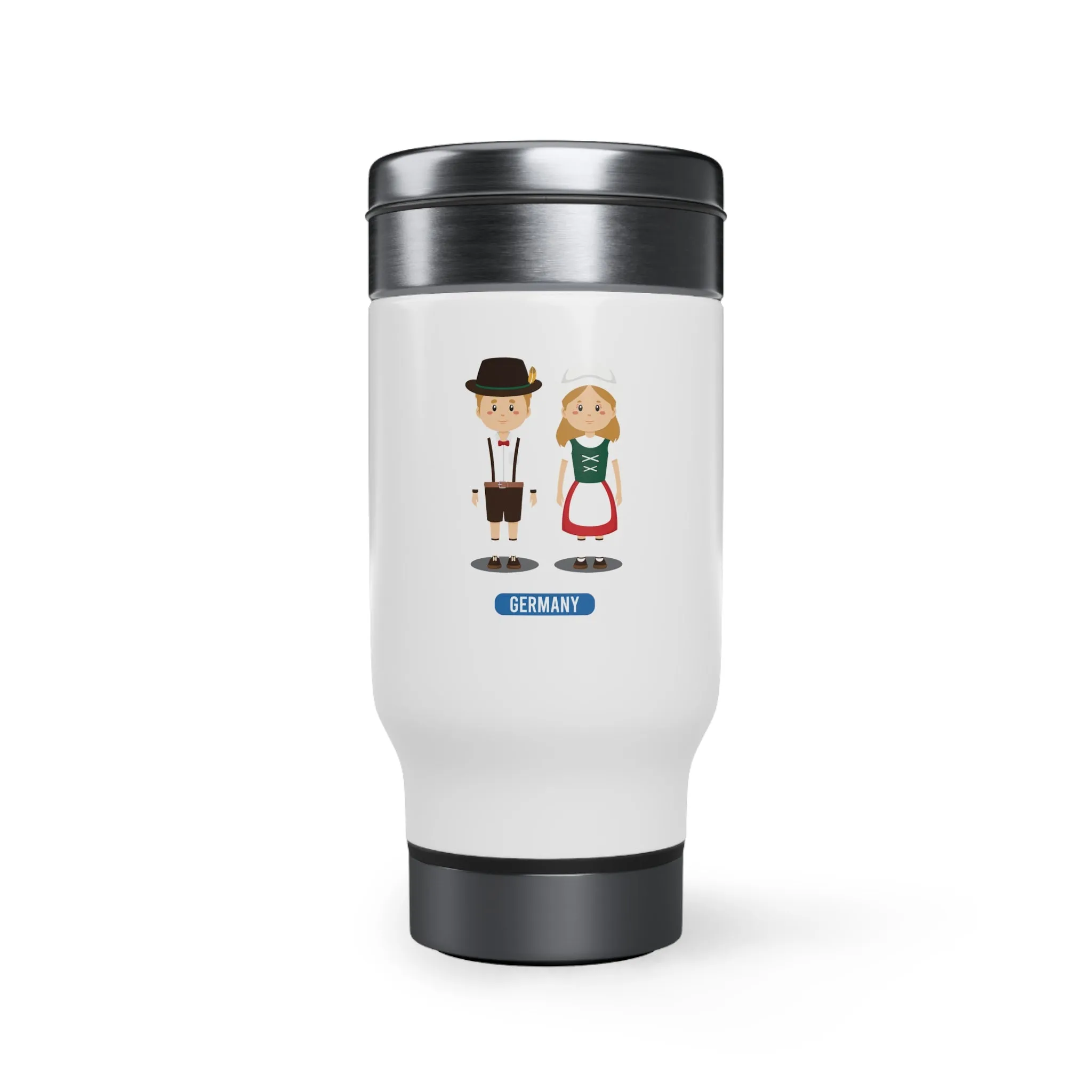 Germany Stainless Steel Travel Mug with Handle, 14oz
