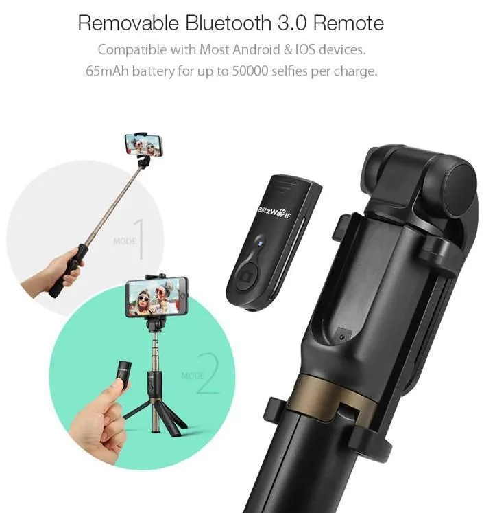 Get Your Own Top Rated Wireless Bluetooth Selfie Stick PLUS Mini Tripod & You Get FREE Shipping Too!  🚛