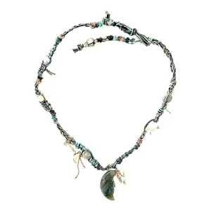 Glowing Moon Leather Rockstar Necklace