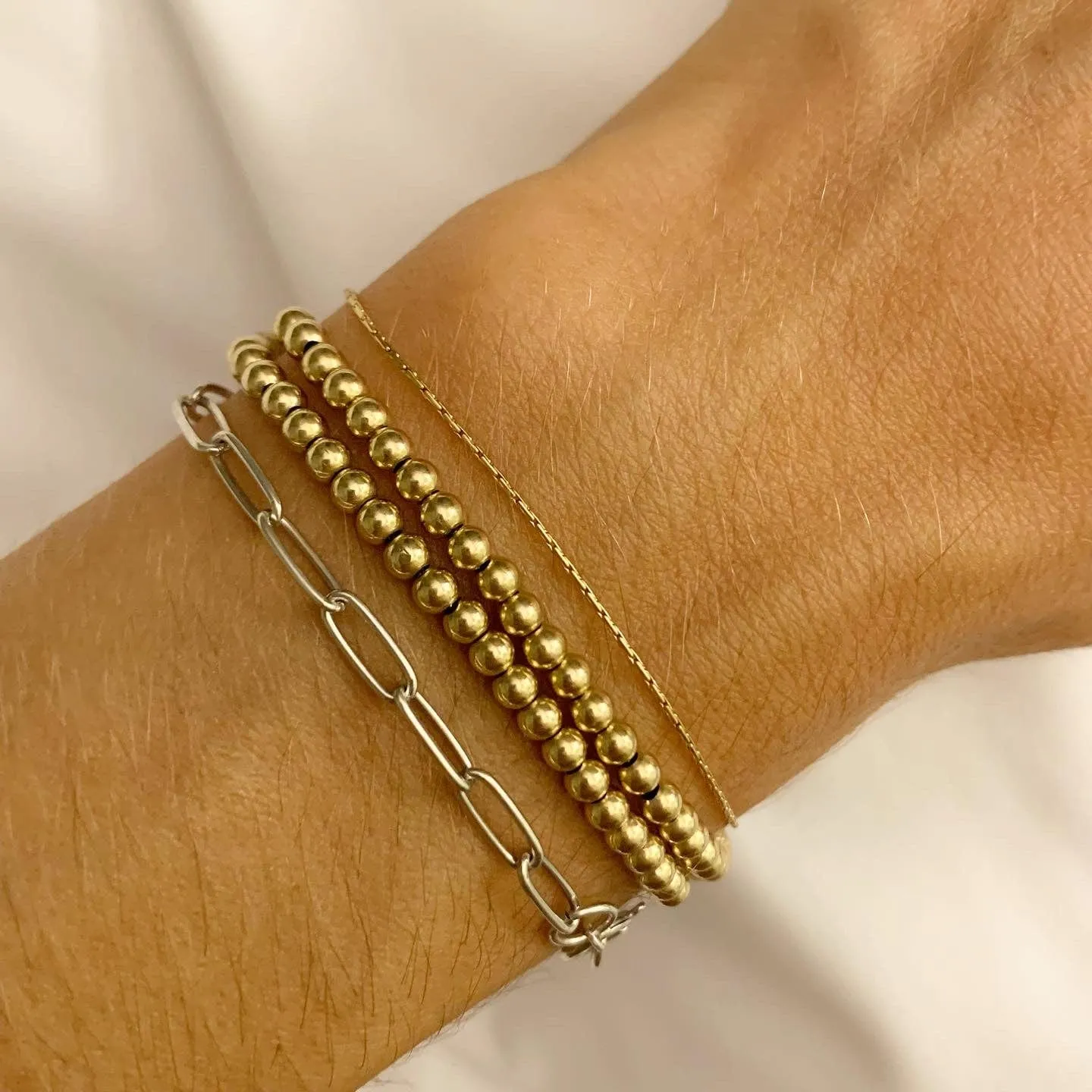 Gold Beaded Bracelet