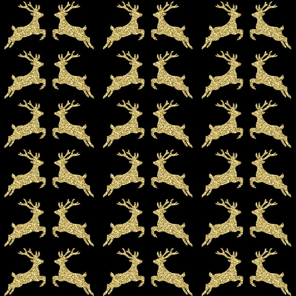 Gold Glitter Antler Adhesive Vinyl Sheet