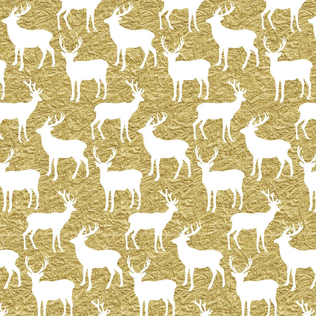 Gold Glitter Antler Adhesive Vinyl Sheet