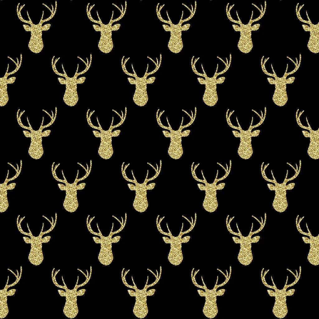 Gold Glitter Antler Adhesive Vinyl Sheet
