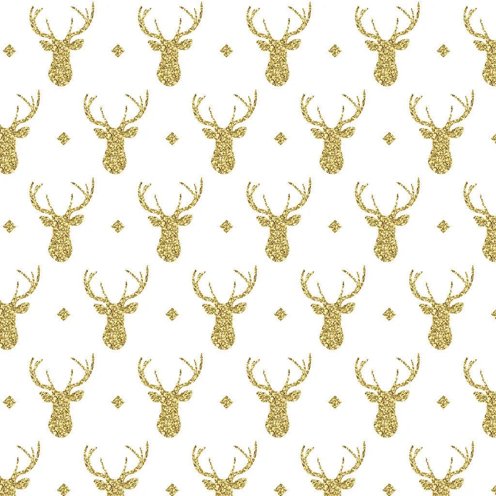 Gold Glitter Antler Adhesive Vinyl Sheet