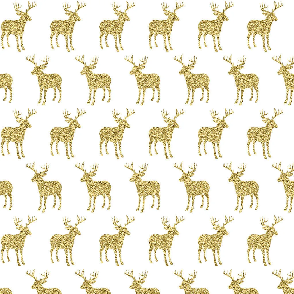 Gold Glitter Antler Adhesive Vinyl Sheet
