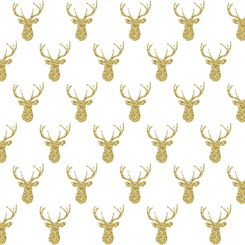 Gold Glitter Antler Adhesive Vinyl Sheet
