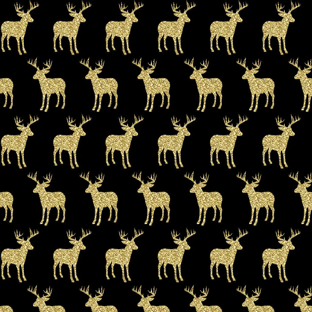 Gold Glitter Antler Adhesive Vinyl Sheet