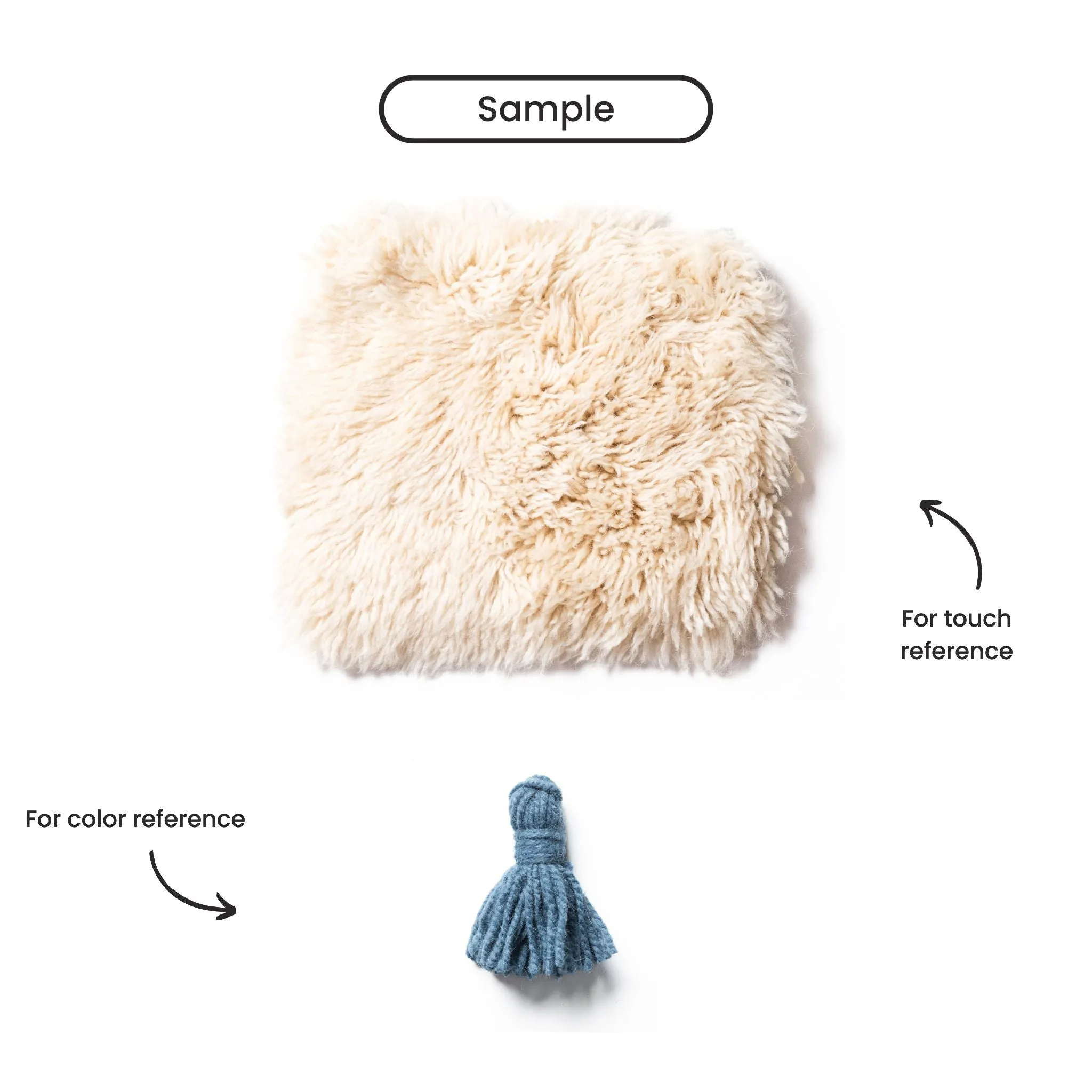 Grande Arche Round - Luxury Shag Moroccan Rug