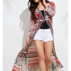 Guess duster Gisela Maxi floral