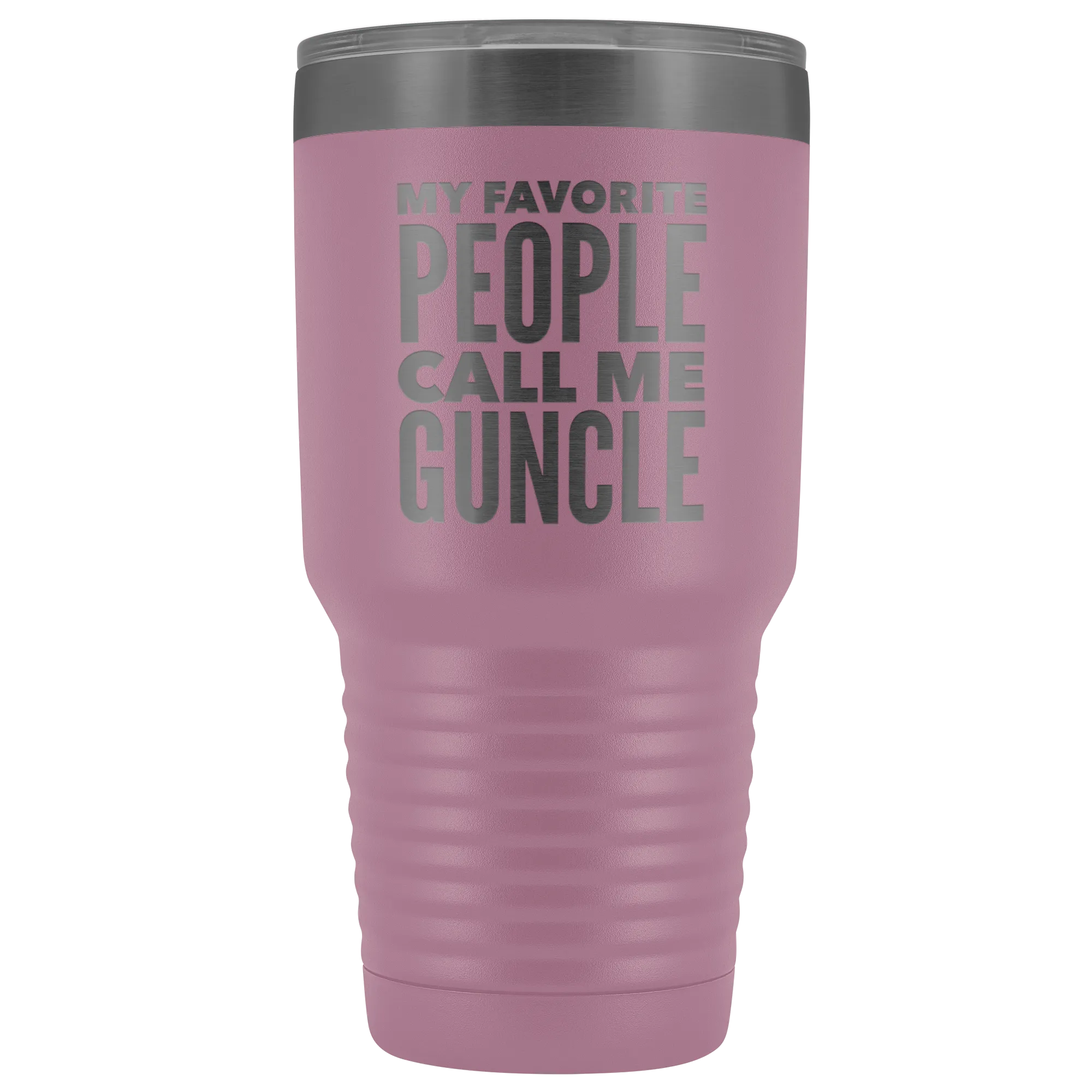 Guncle Gifts My Favorite People Call Me Guncle Tumbler Funny Metal Mug Double Wall Insulated Hot Cold Travel Cup 30oz BPA Free