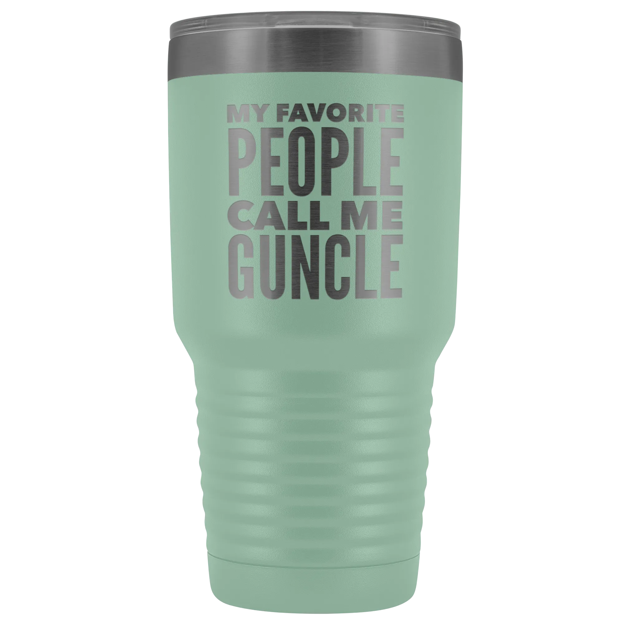 Guncle Gifts My Favorite People Call Me Guncle Tumbler Funny Metal Mug Double Wall Insulated Hot Cold Travel Cup 30oz BPA Free