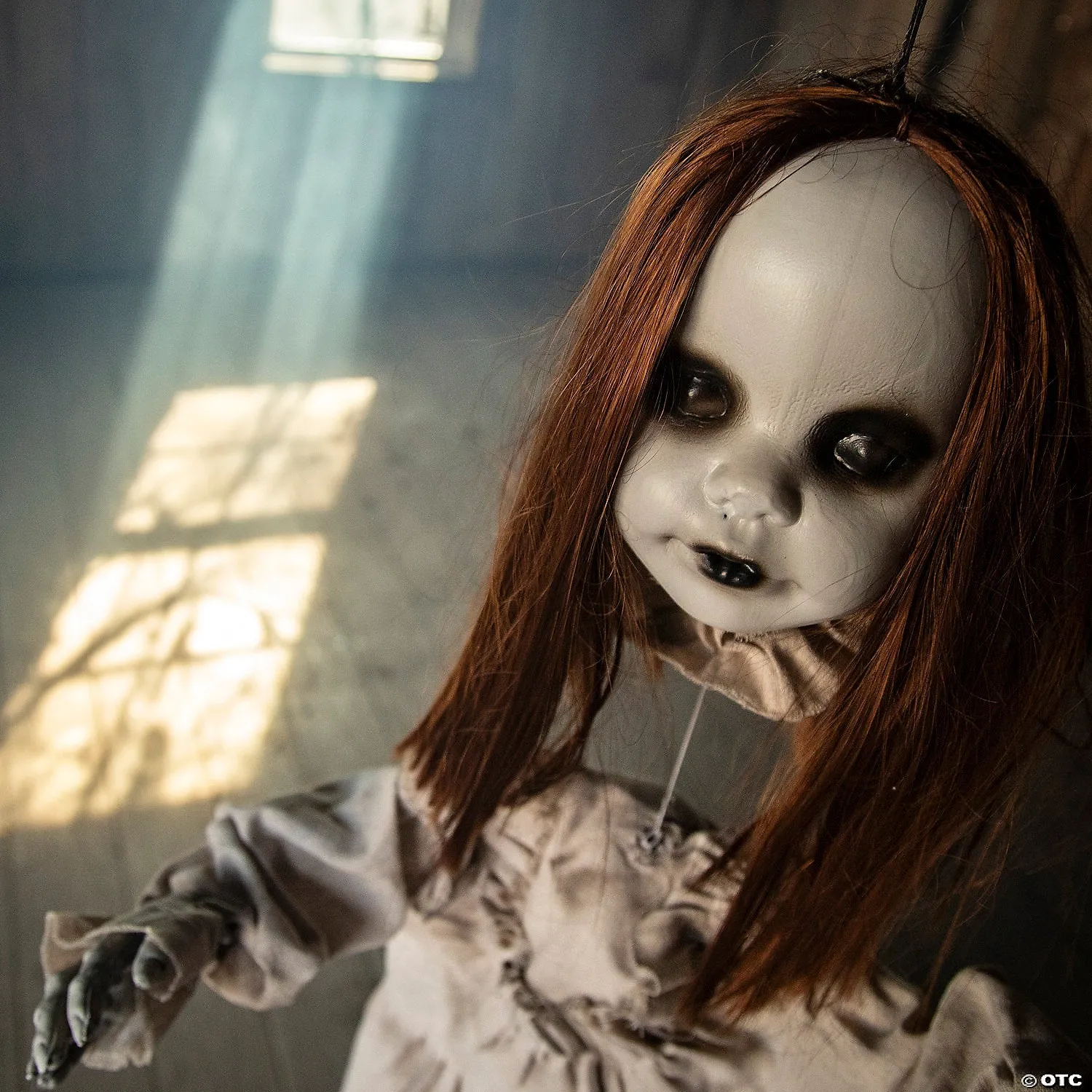 Hanging Girl Red-Haired Light-Up Doll with Separated Head