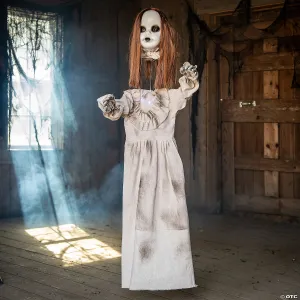 Hanging Girl Red-Haired Light-Up Doll with Separated Head
