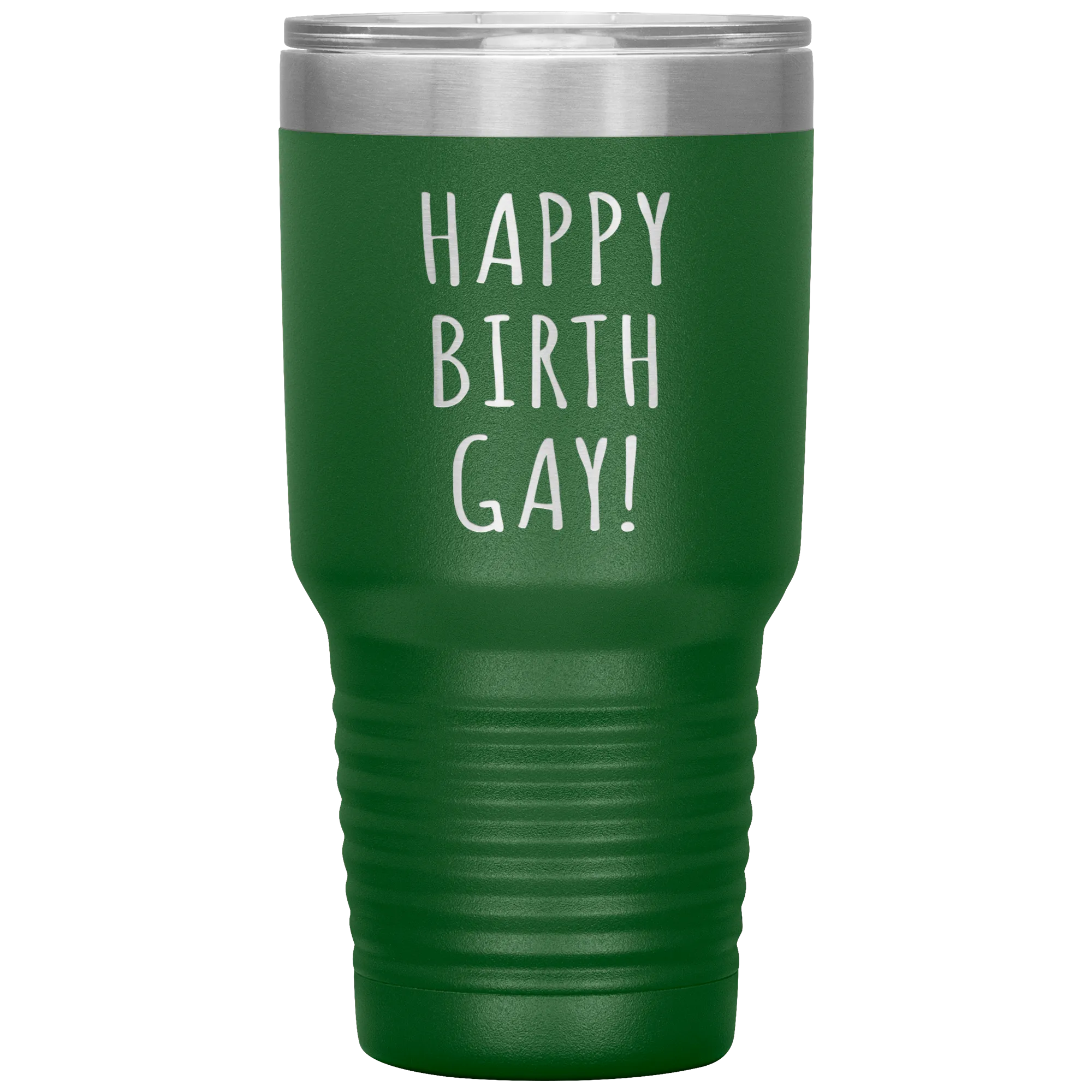Happy Birth Gay Tumbler Birthgay Mug Birthday Travel Coffee Cup 30oz BPA Free