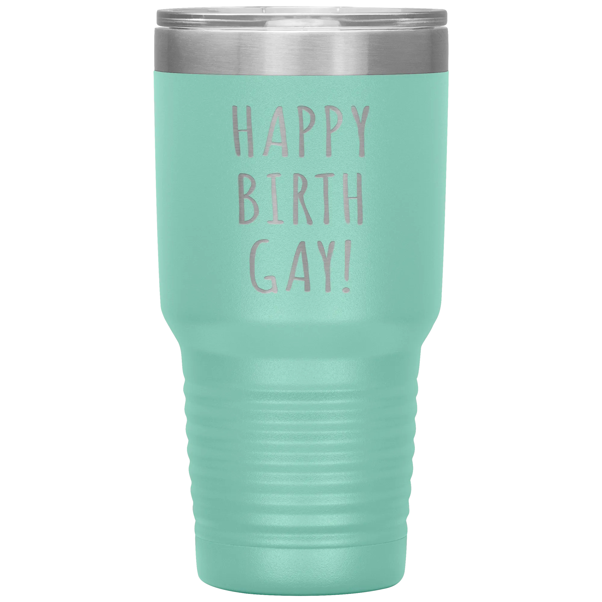 Happy Birth Gay Tumbler Birthgay Mug Birthday Travel Coffee Cup 30oz BPA Free