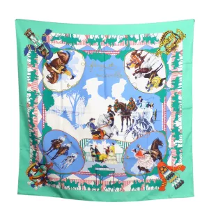 HERMES- "Feria de Sevilla" Silk Twill Scarf