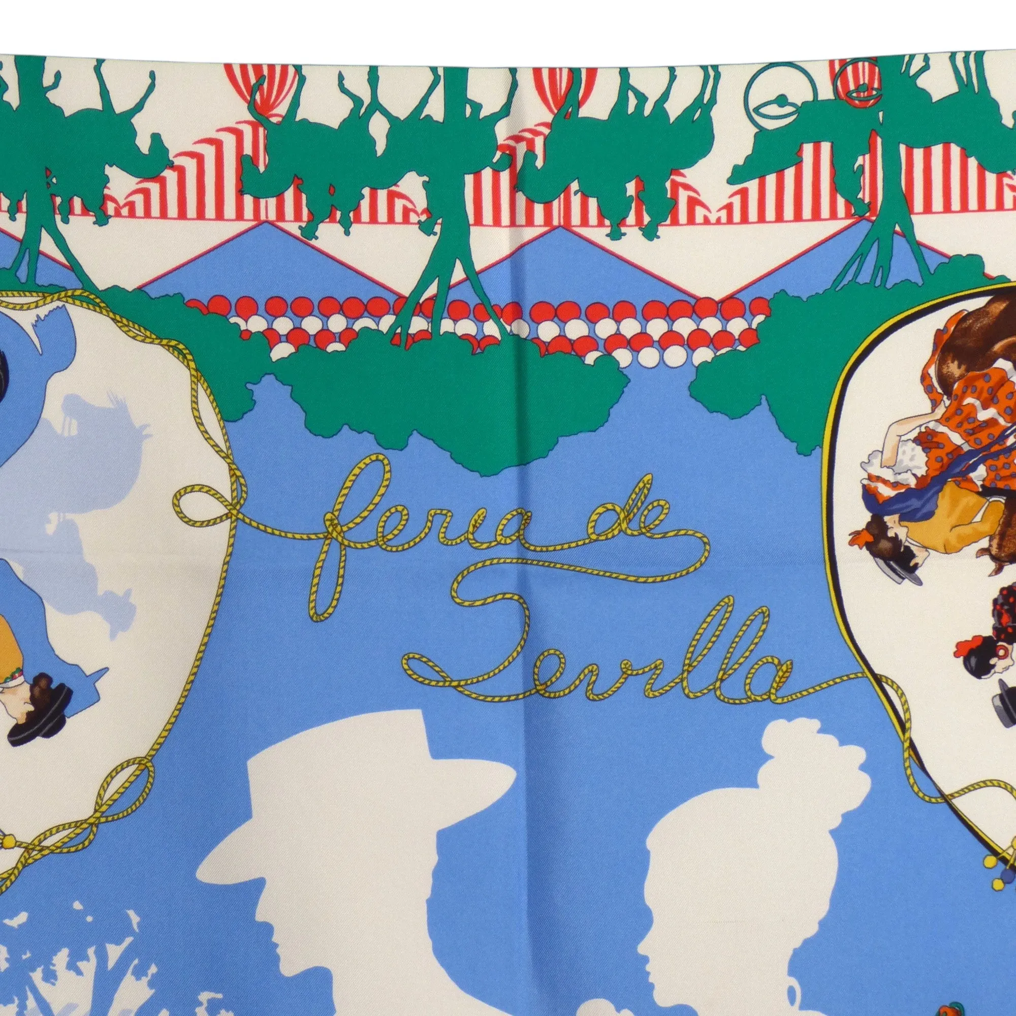 HERMES- "Feria de Sevilla" Silk Twill Scarf
