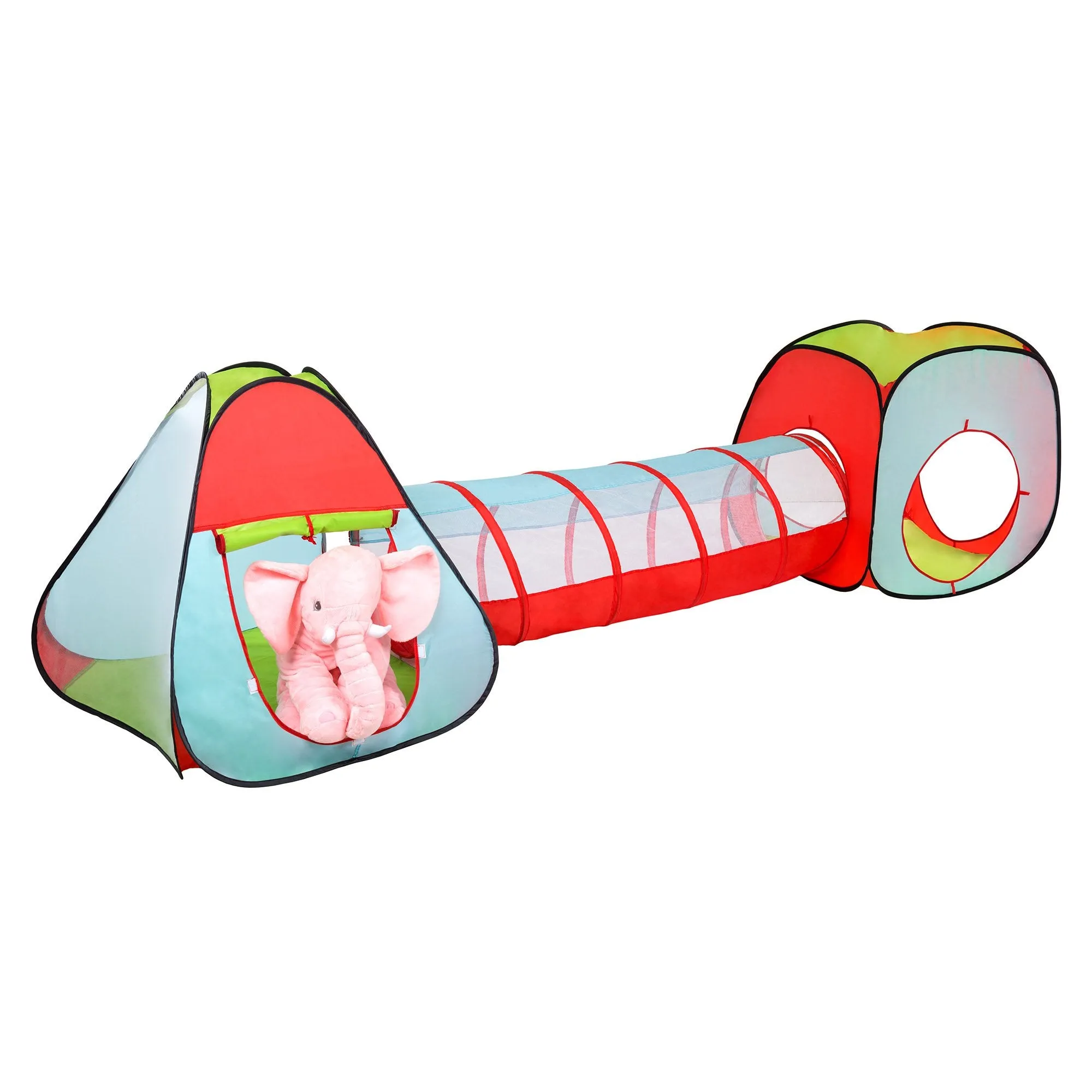 Hey! Play! Kids Tent Cube and Tunnel- Pop Up Girls and Boys