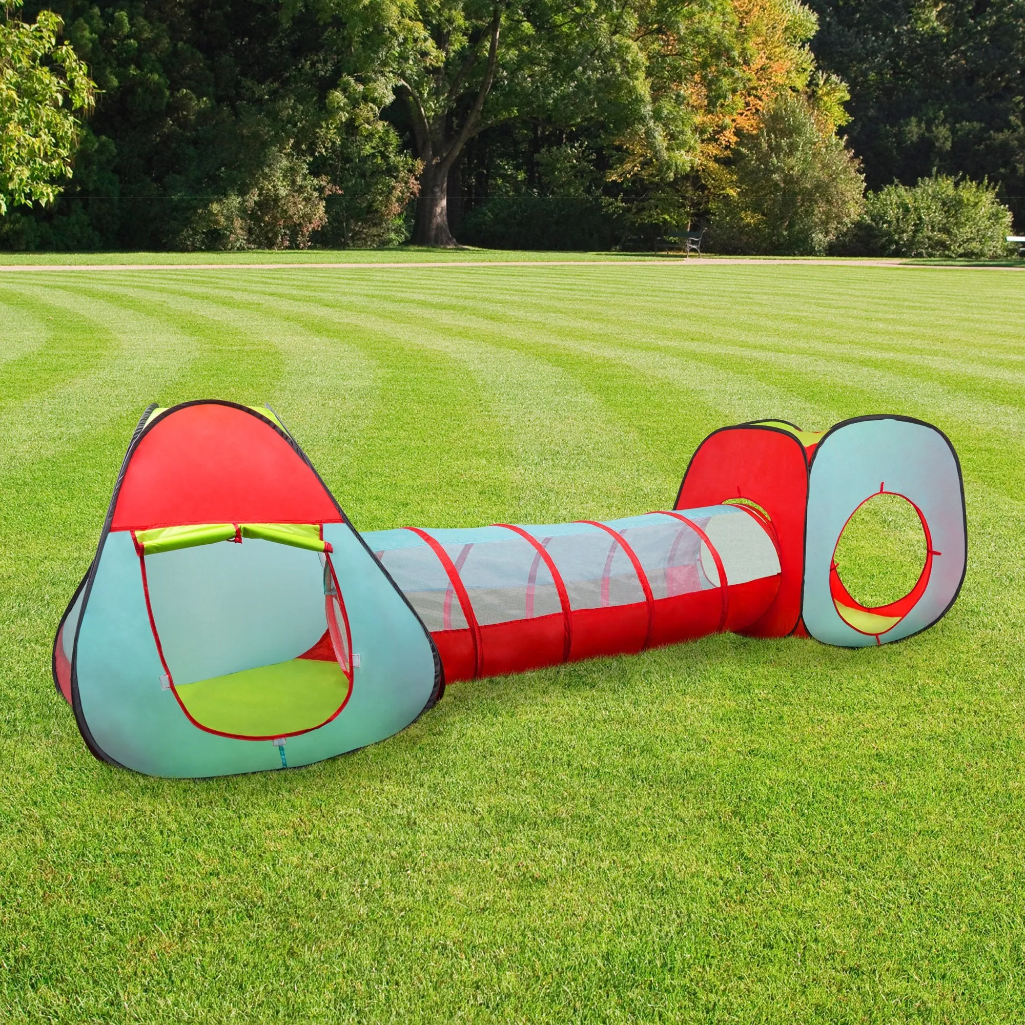 Hey! Play! Kids Tent Cube and Tunnel- Pop Up Girls and Boys