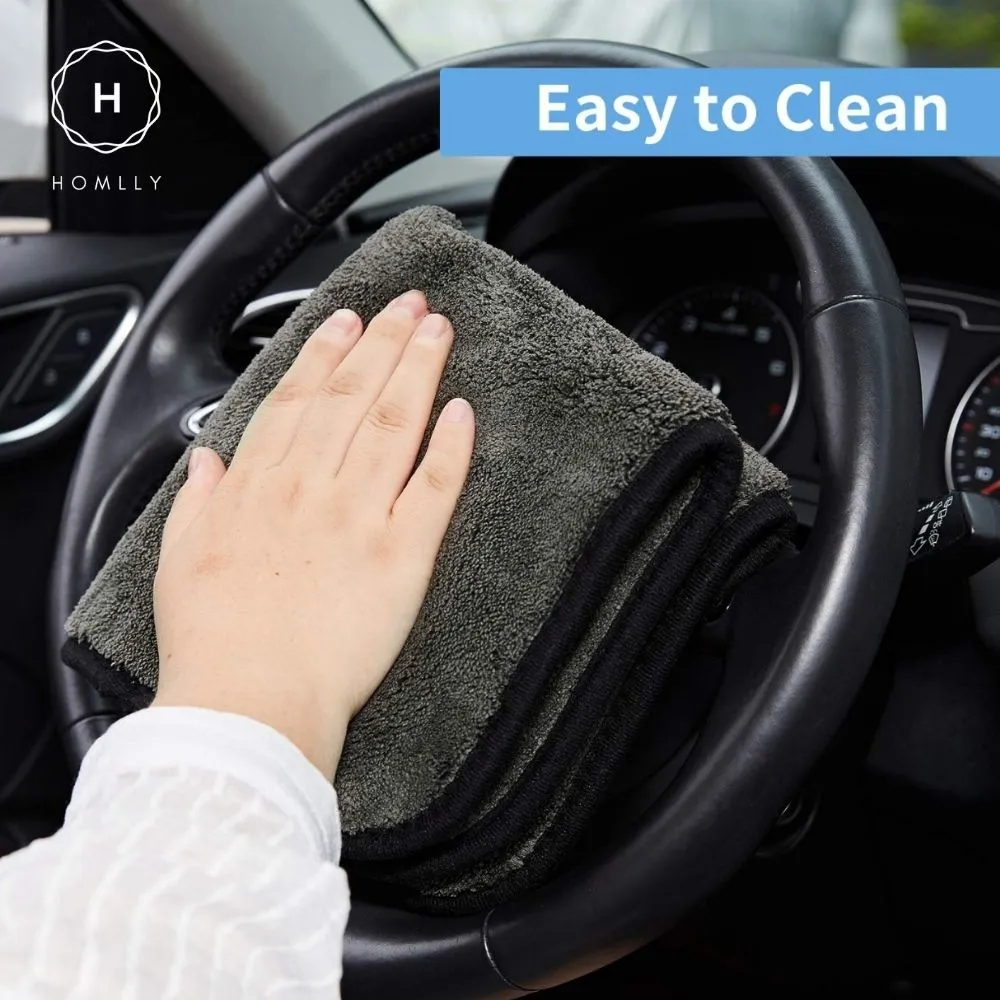 Homlly 1200 GSM Ultra-Thick Double layers Kitchen Cars Drying Microfiber Towel