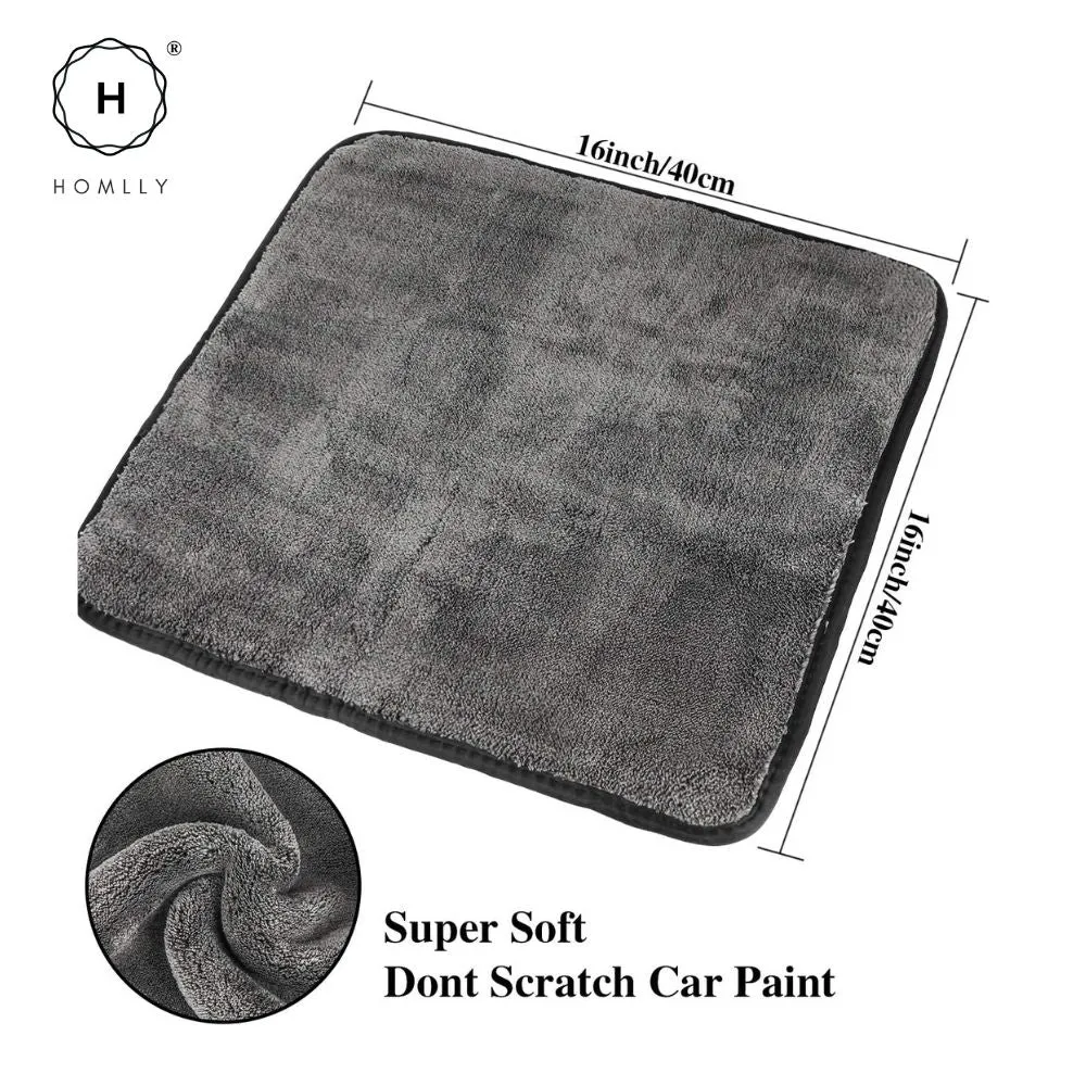 Homlly 1200 GSM Ultra-Thick Double layers Kitchen Cars Drying Microfiber Towel